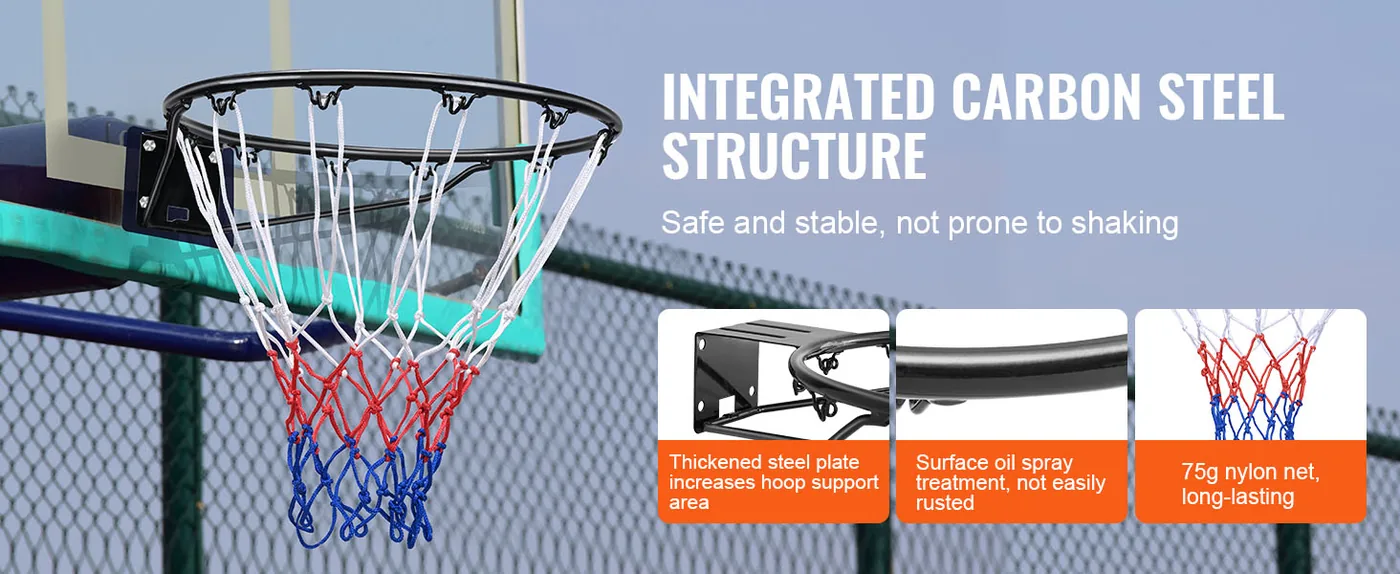 VEVOR Basketball Rim Integrated 2 feature 1