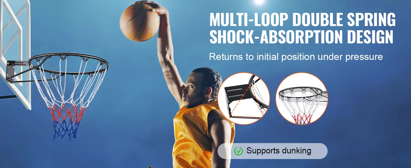 VEVOR Basketball Rim Integrated 2 feature 2