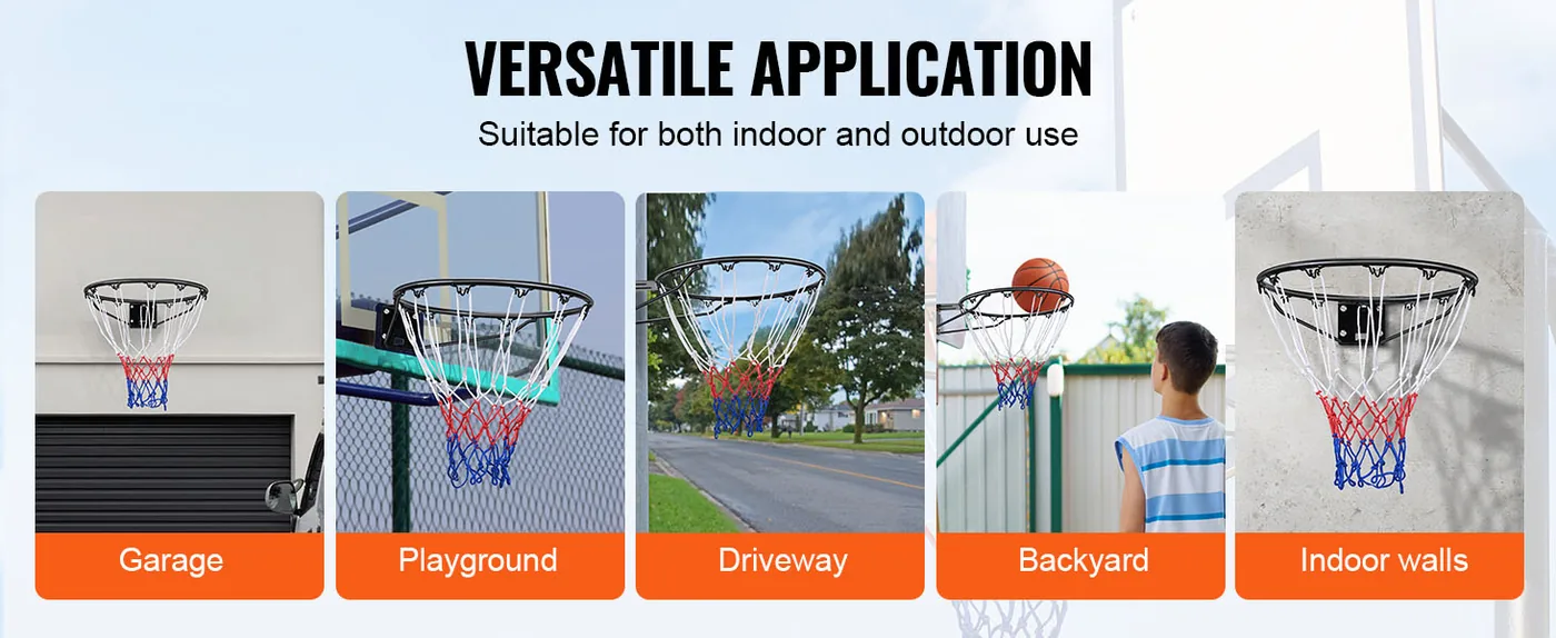 VEVOR Basketball Rim Integrated 2 feature 4
