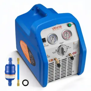 VEVOR Portable Refrigerant Recovery Machine Blue 1HP Brushed product image 1