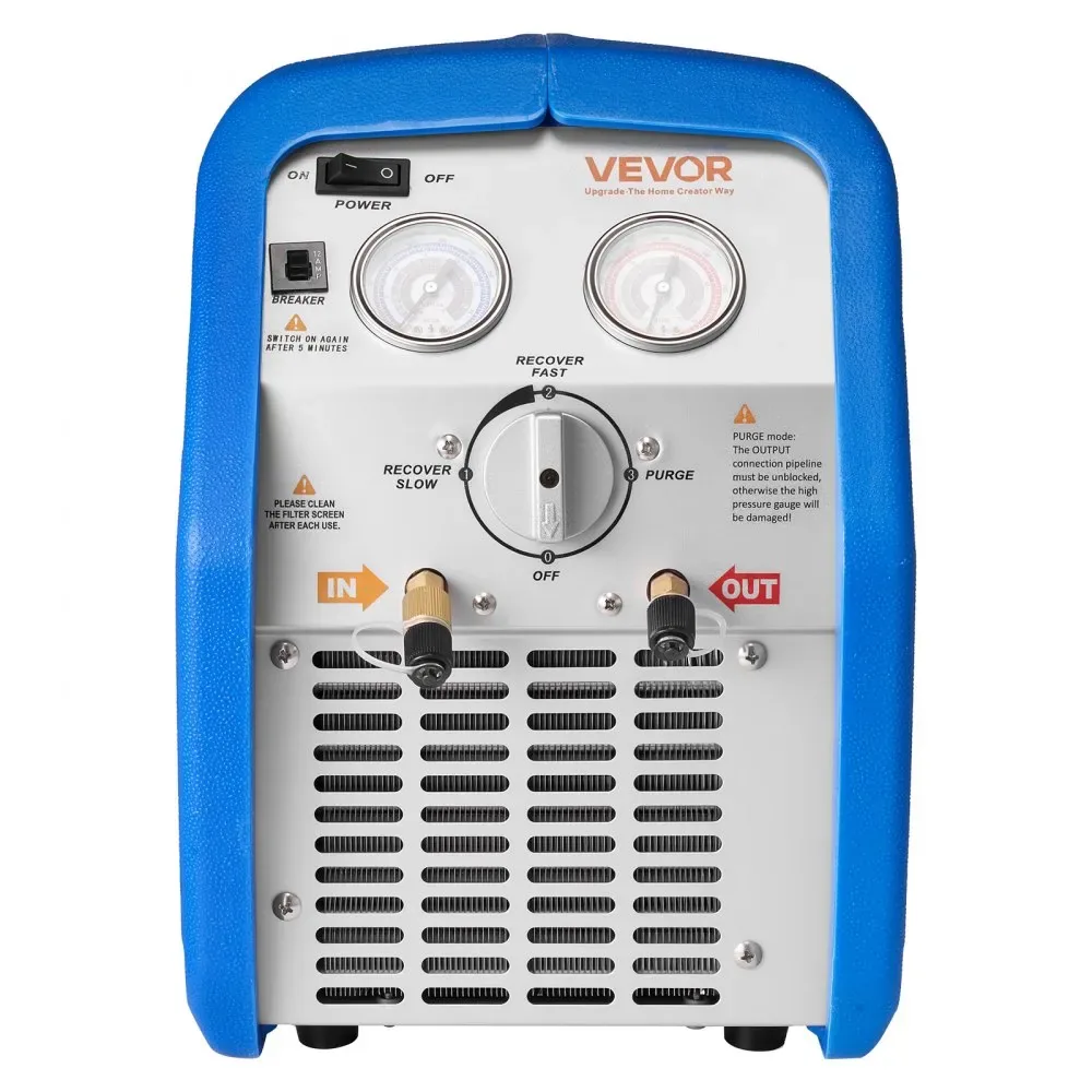 VEVOR Portable Refrigerant Recovery Machine Blue 3/4HP Brush product image 10
