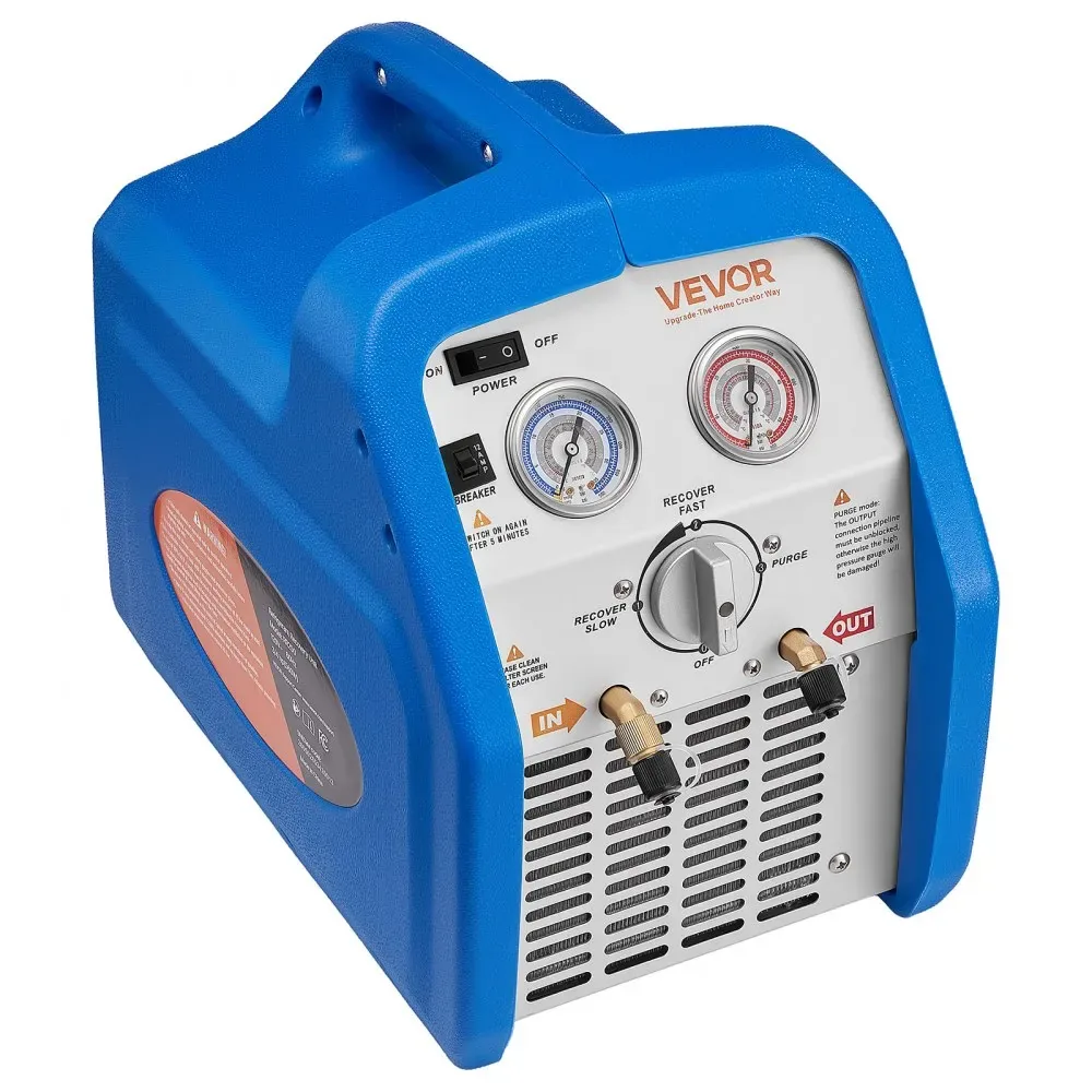 VEVOR Portable Refrigerant Recovery Machine Blue 3/4HP Brush product image 12