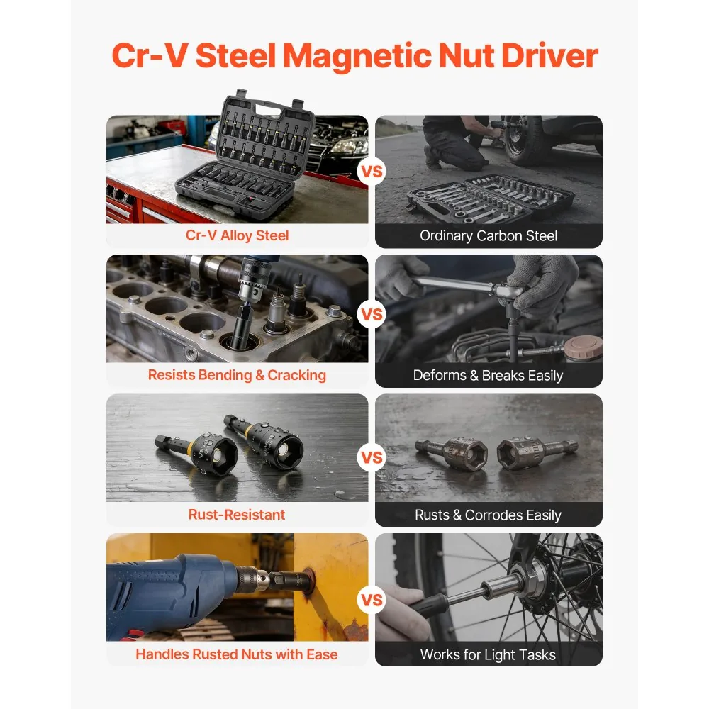 VEVOR Master Magnetic Impact Nut Driver Set 34-Piece 34pcs product image 4