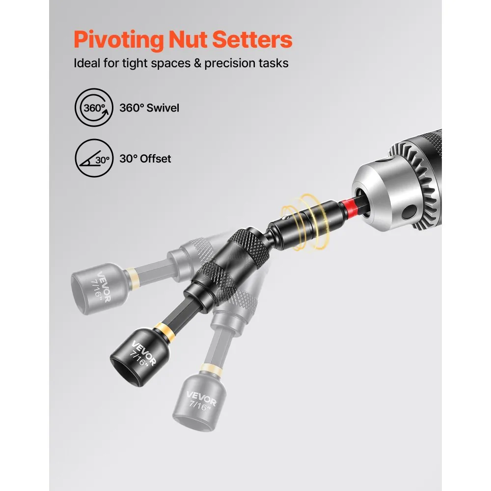 VEVOR Master Magnetic Impact Nut Driver Set 55PCS product image 6