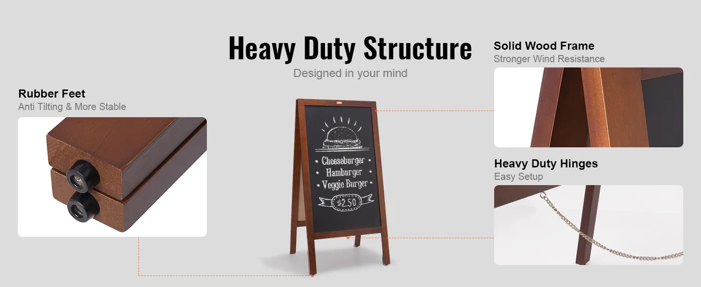 VEVOR 20x40 A frame chalkboard sign for storefront