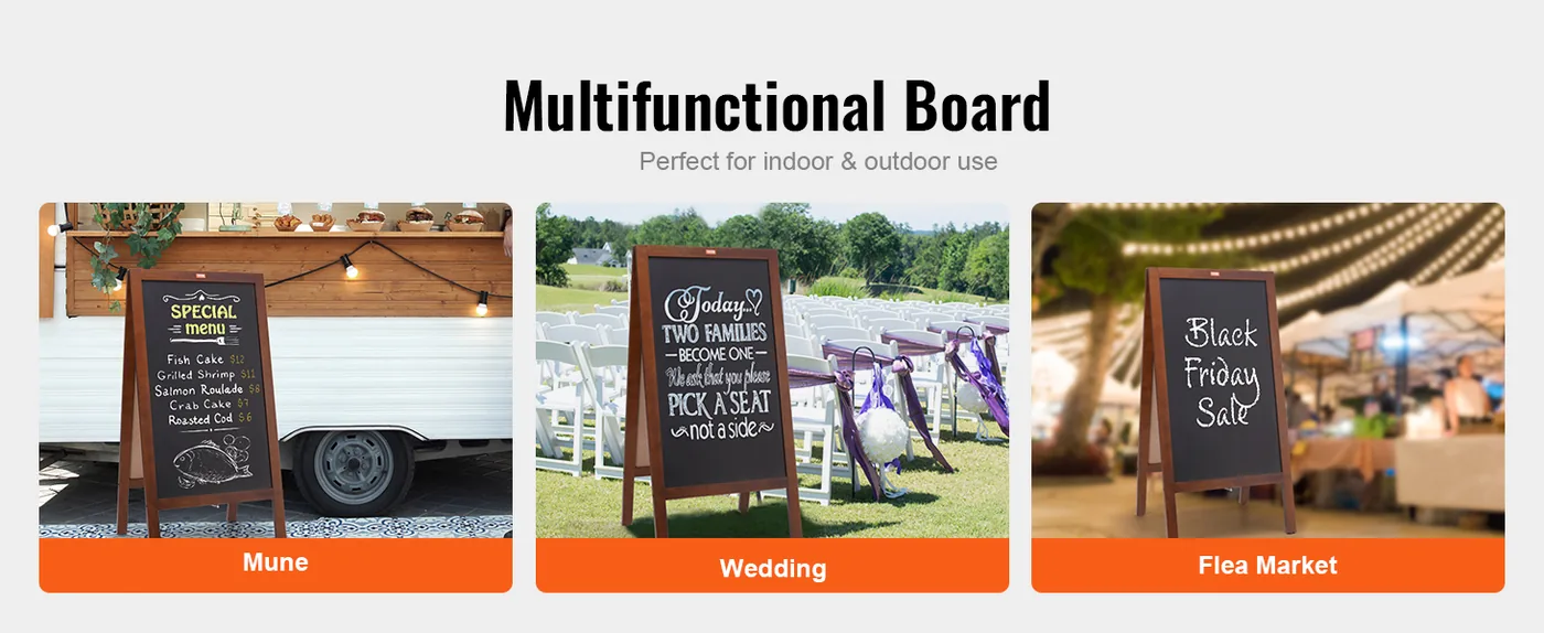 VEVOR 20x40 A frame chalkboard sign for storefront