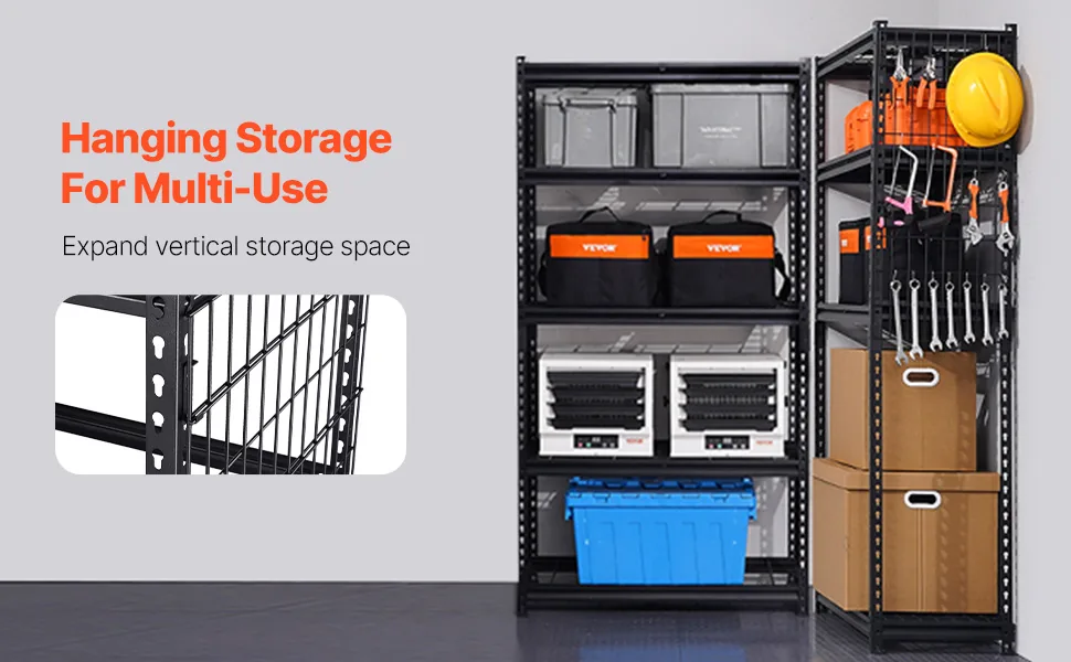 VEVOR Storage Shelves 16x36x72 inch Black feature 1