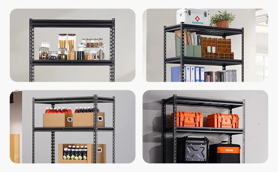 VEVOR Storage Shelves 16x36x72 inch Black feature 3