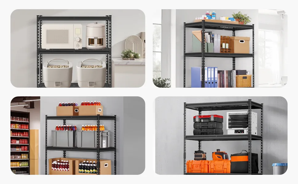 VEVOR Storage Shelves 20x40x60 inch Black feature 3