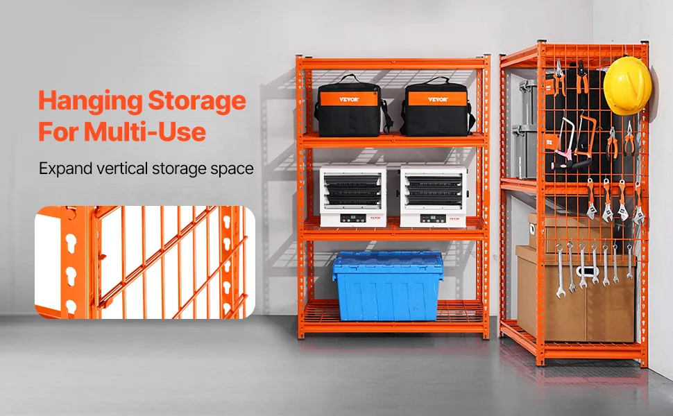 VEVOR Storage Shelves 20x40x60 inch Orange feature 1