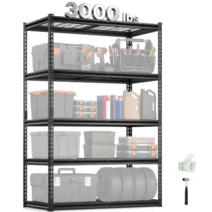 VEVOR Storage Shelves 24x48x72 inch Black product image 1