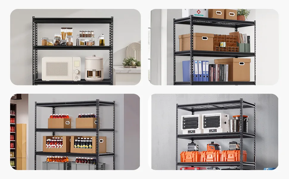 VEVOR Storage Shelves 24x48x72 inch Black feature 3