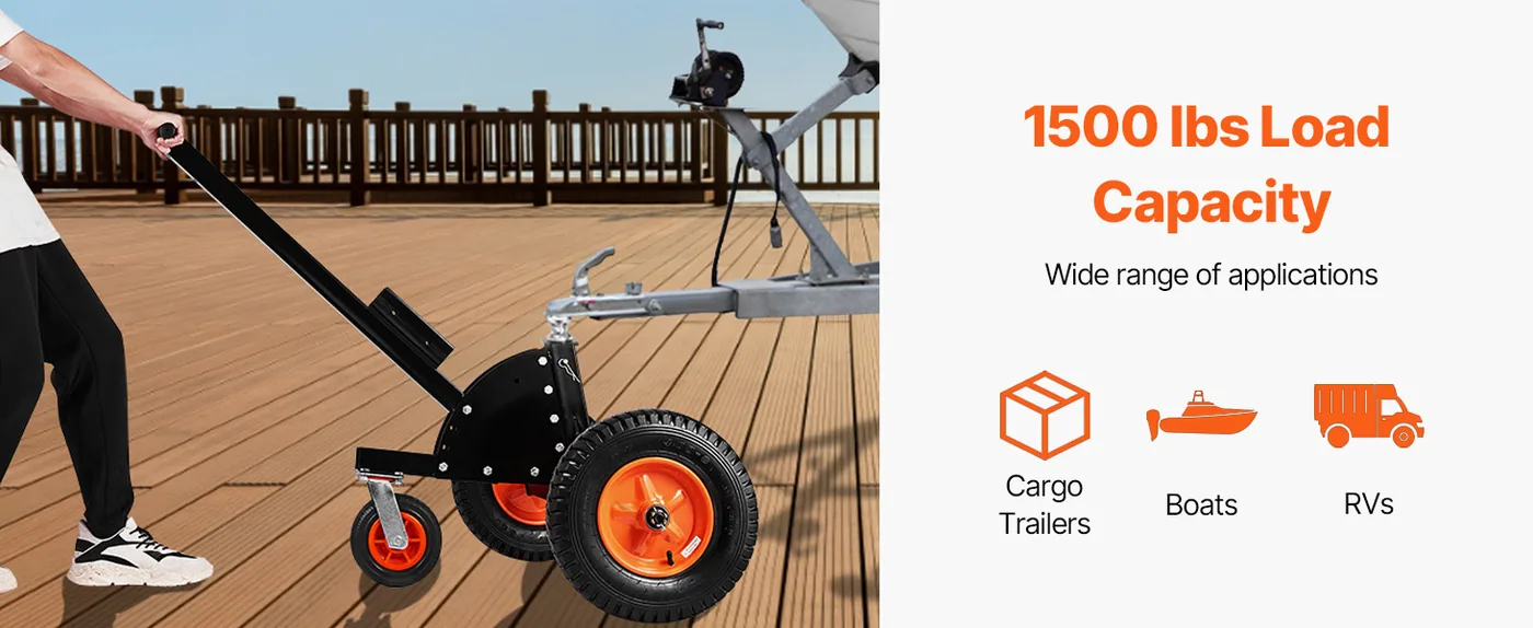 Heavy-Duty Trailer Dolly 1500 lbs overview