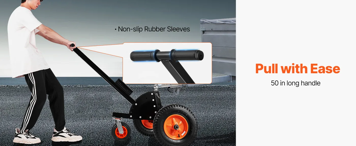 Heavy-Duty Trailer Dolly 1500 lbs Well-Designed Handle