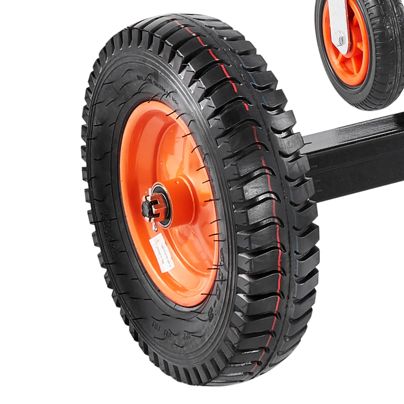 Heavy-Duty Trailer Dolly 1500 lbs 16 in Pneumatic Tires