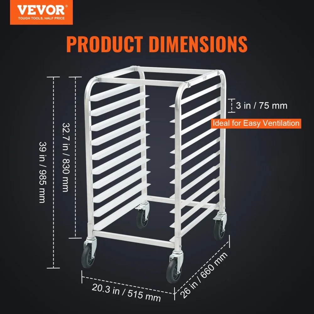 VEVOR Bun Pan Rack 10 Layers product image 2