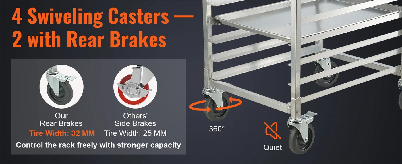 VEVOR Bun Pan Rack 10 Layers overview