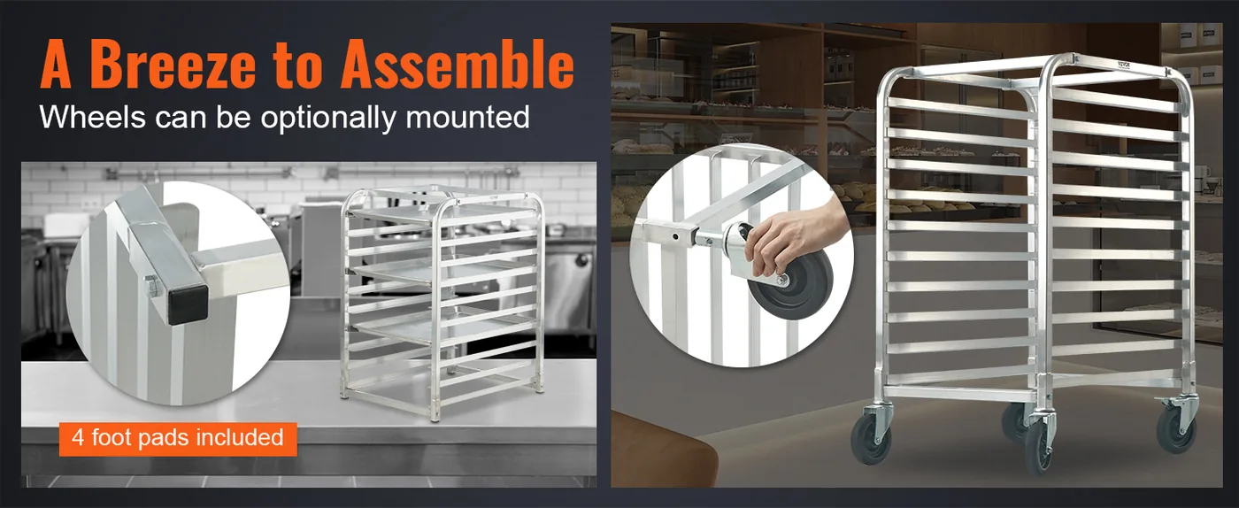 VEVOR Bun Pan Rack 10 Layers feature 1