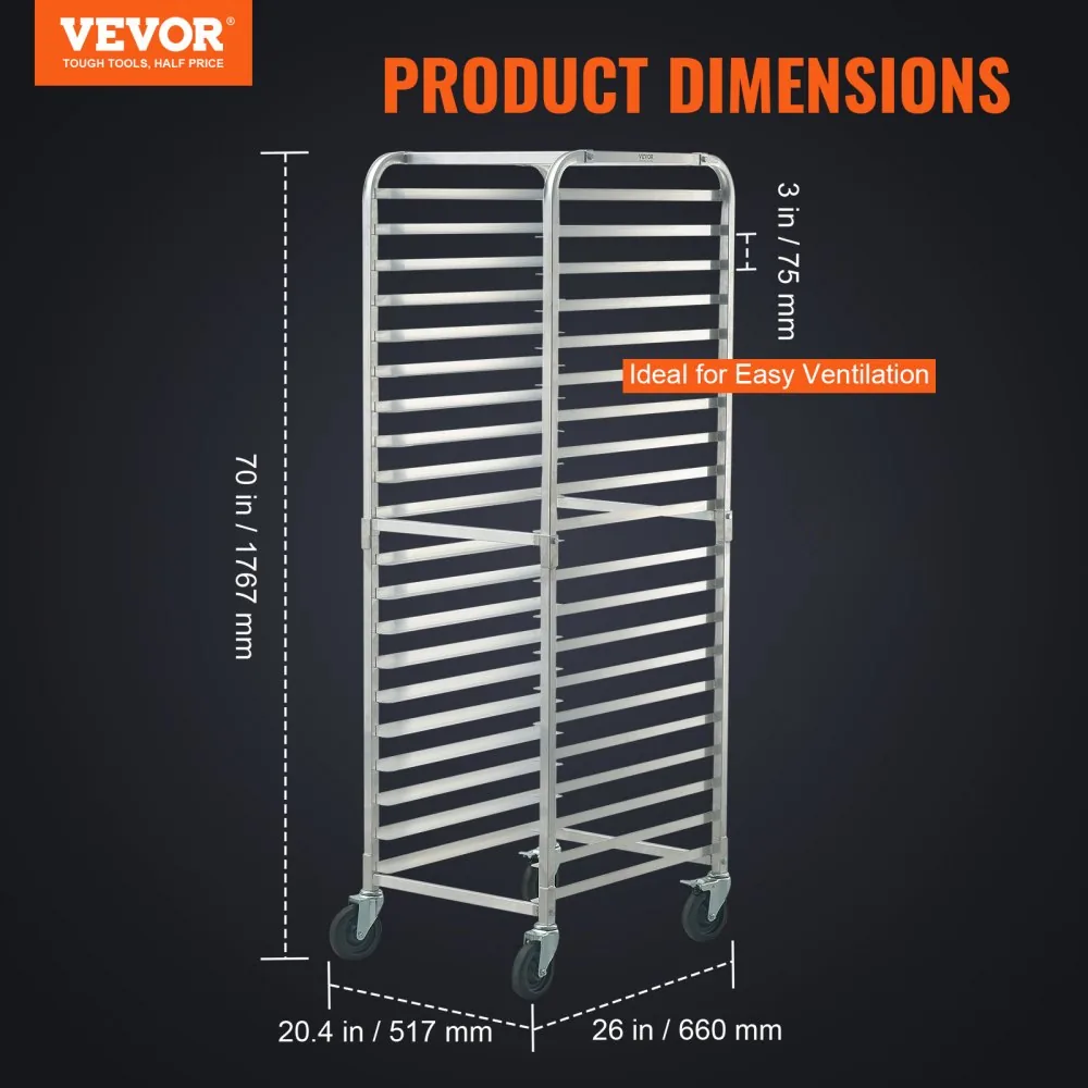 VEVOR Bun Pan Rack 20 Layers product image 2