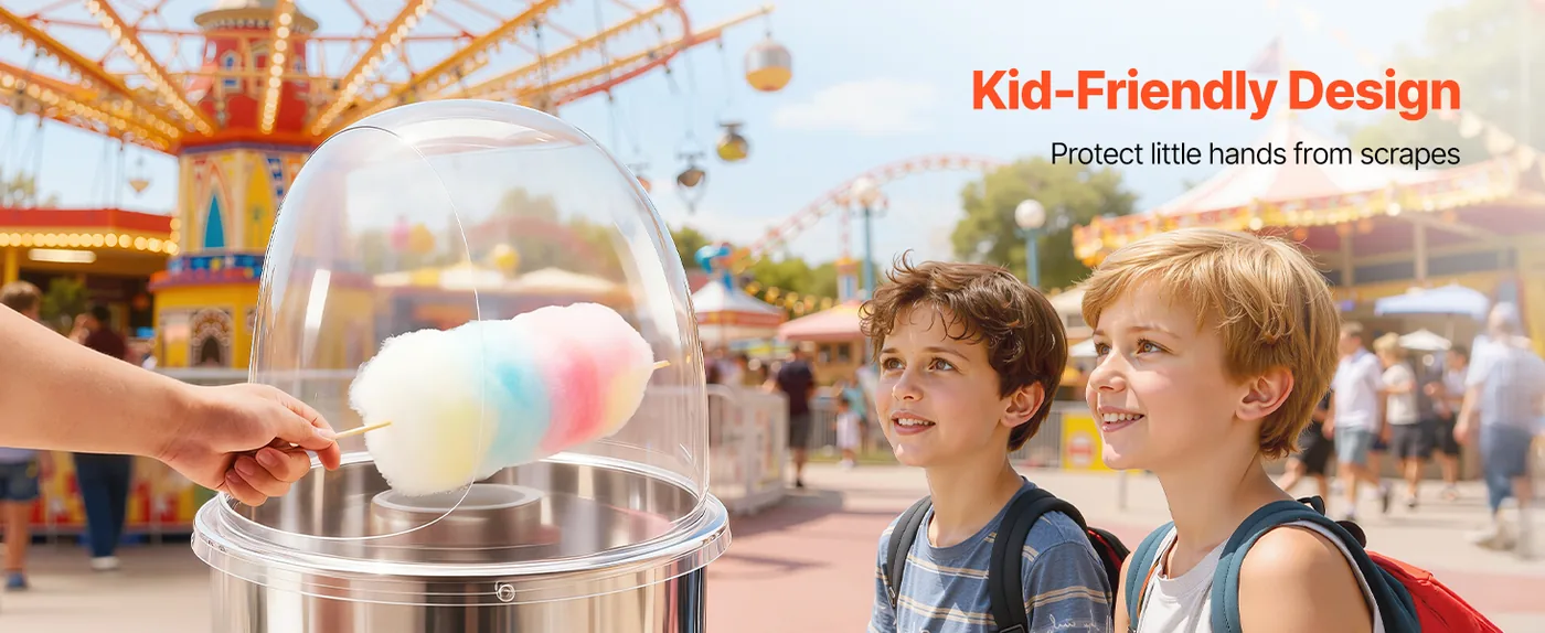 VEVOR Cotton Candy Machine Cover 38 cm feature 2