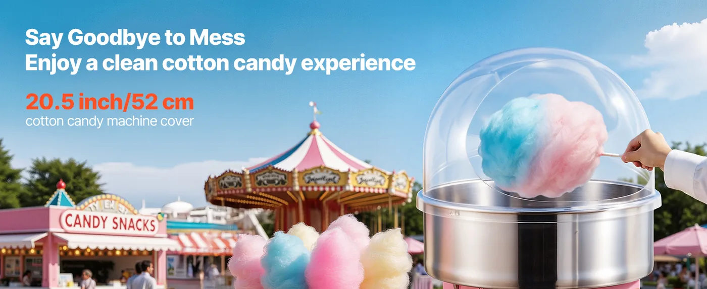 VEVOR Cotton Candy Machine Cover 52 cm overview