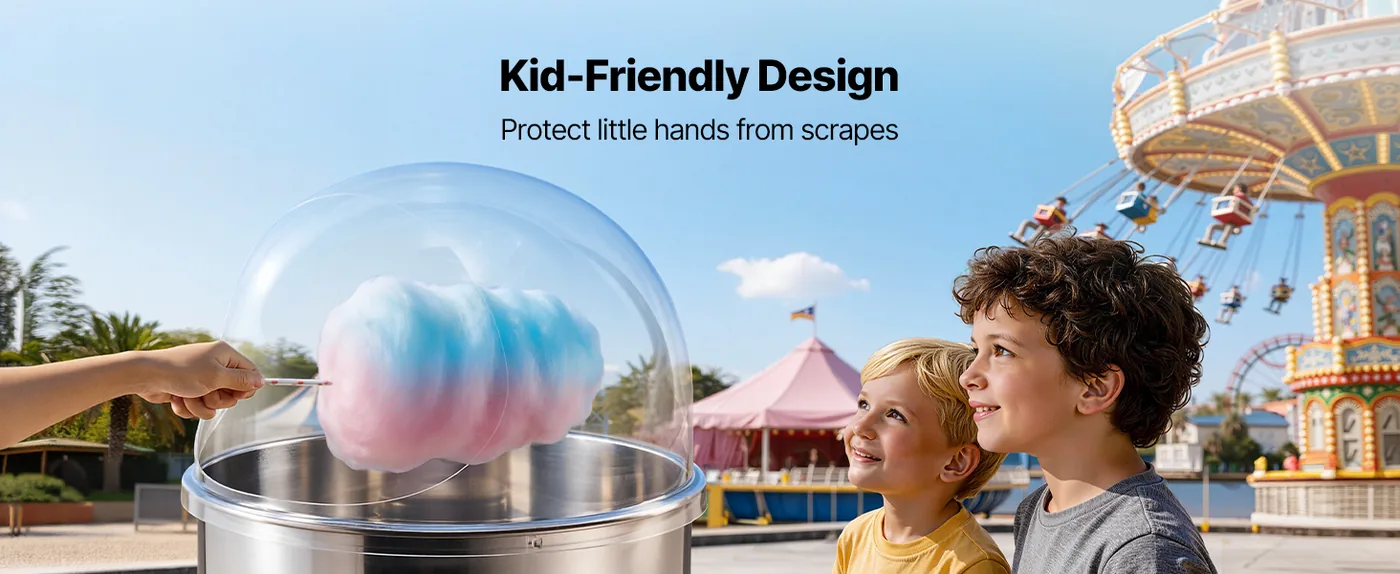 VEVOR Cotton Candy Machine Cover 52 cm feature 2