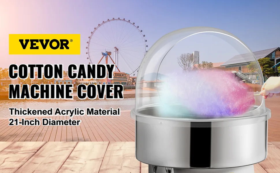 VEVOR 20.5" Diameter Candy Floss Cover for Candy Floss Maker overview