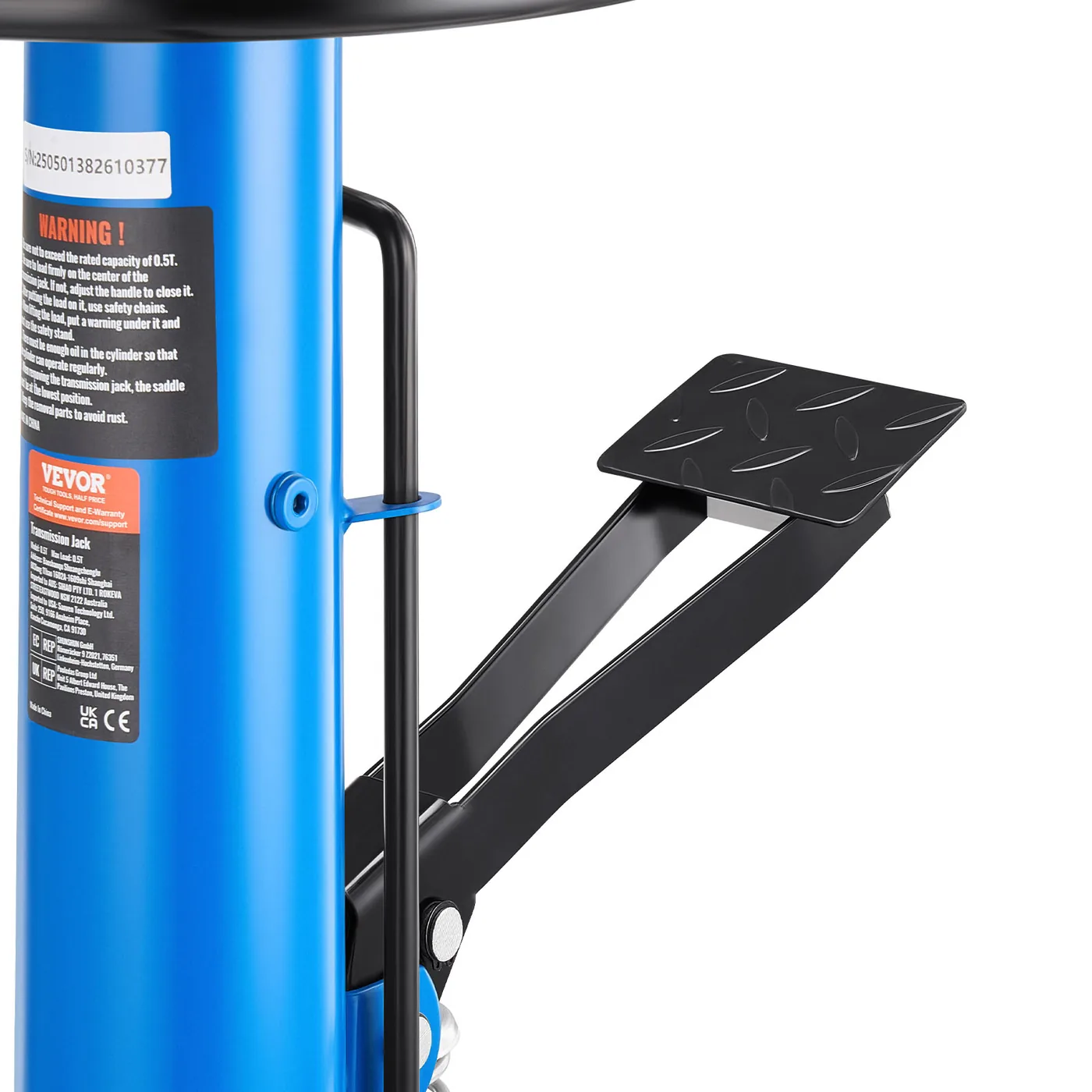 VEVOR Transmission Jack Blue 1100 lbs Hydraulic Pedal