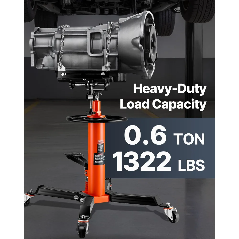VEVOR Transmission Jack Orange and Black 1322 lbs product image 2