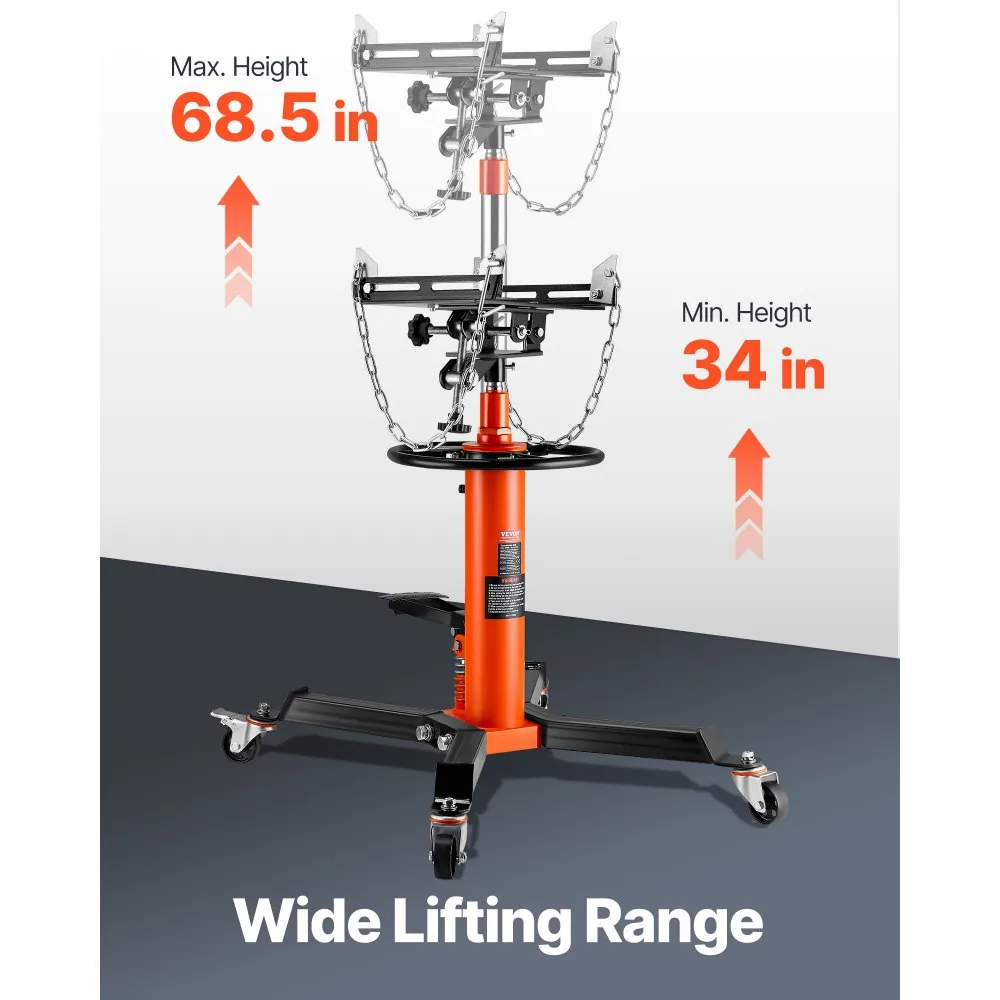 VEVOR Transmission Jack Orange and Black 1322 lbs product image 3