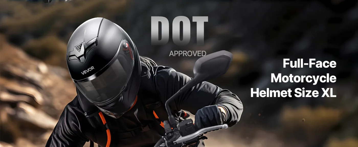 VEVOR Motorcycle Helmet Size XL overview