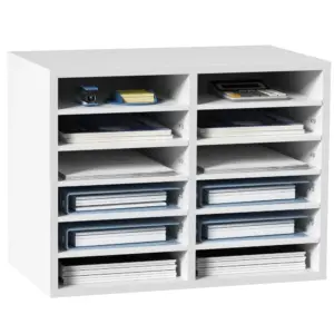 VEVOR Literature Organizers White 12 Compartments product image 1