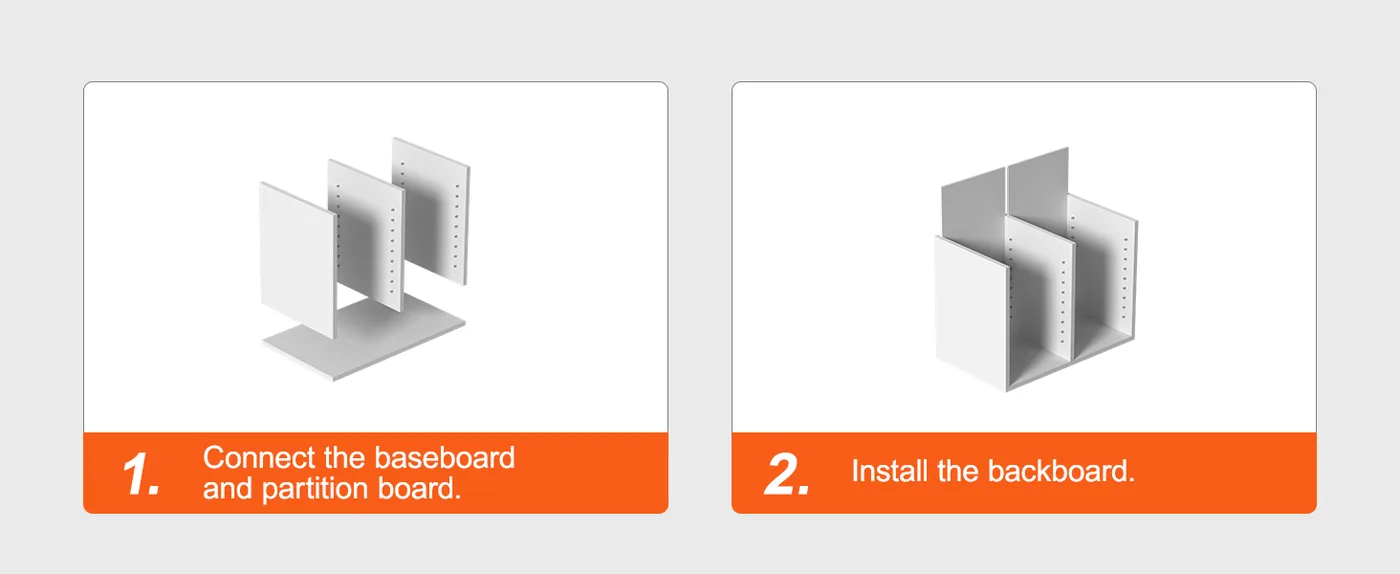 VEVOR Literature Organizers White 12 Compartments Step 1 & 2