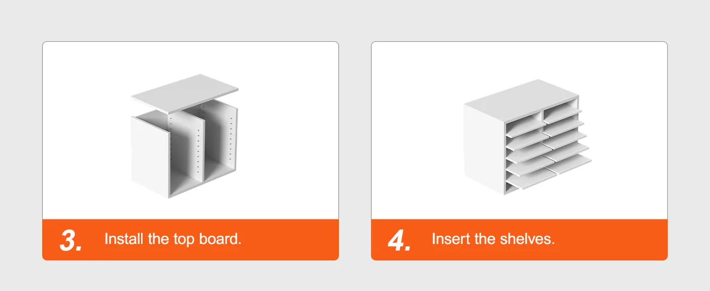 VEVOR Literature Organizers White 12 Compartments Step 3 & 4