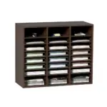 VEVOR Literature Organizers Vintage Brown 24 Compartments product image 1