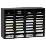 VEVOR Wood Literature Organizer Black 36 Compartments product image 1