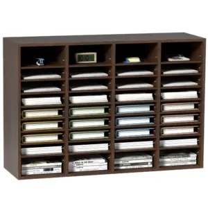 VEVOR Literature Organizers Vintage Brown 36 Compartments product image 1