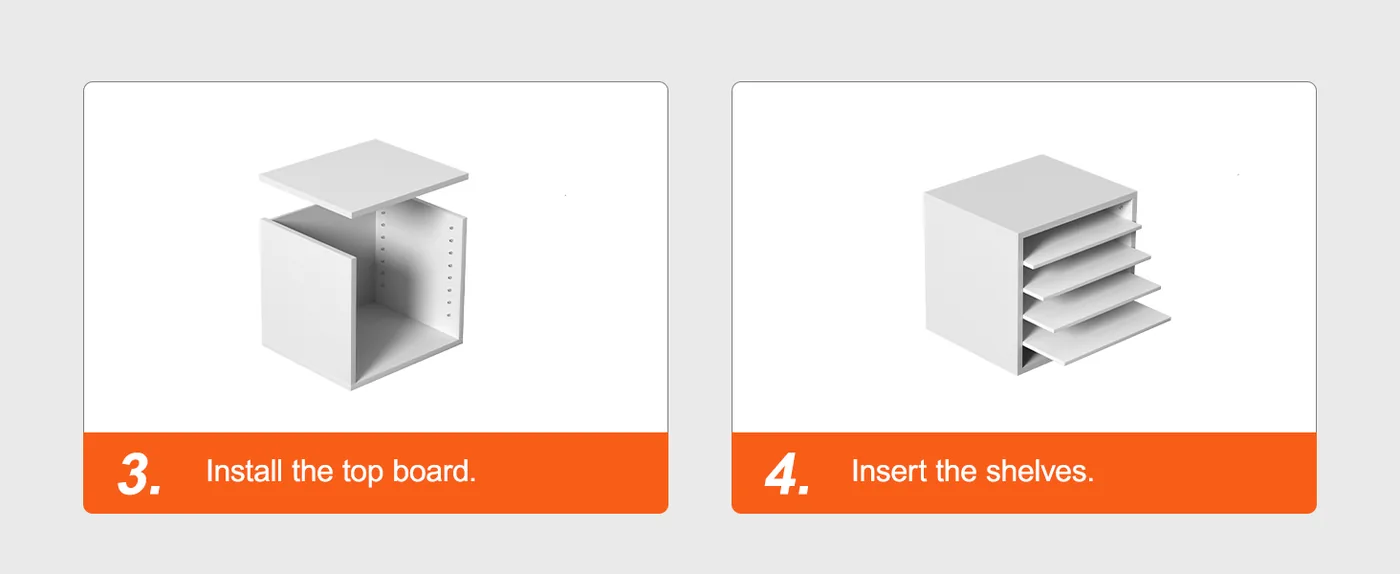 VEVOR Literature Organizers White 5 Compartments Step 3 & 4