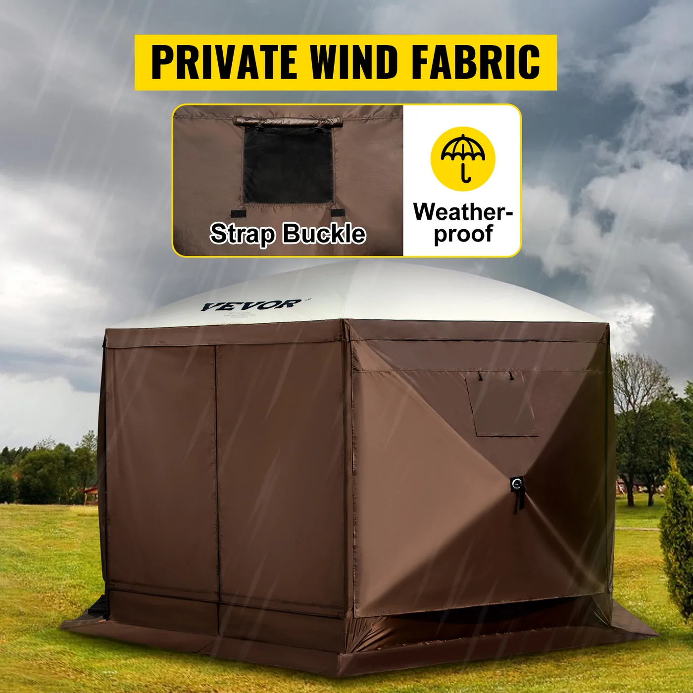 VEVOR canopy tent privacy wind clothes