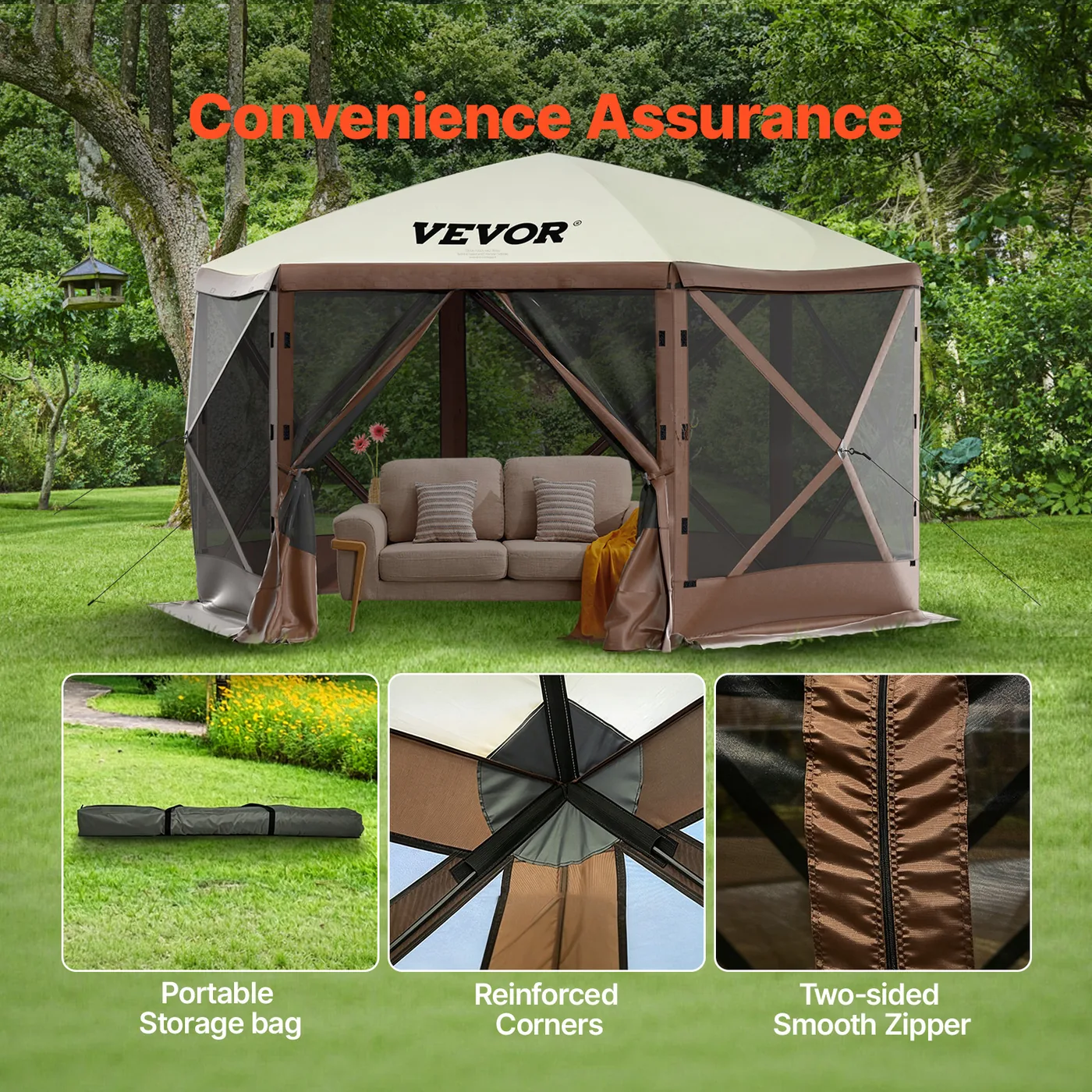 VEVOR camping gazebo portable carry bag