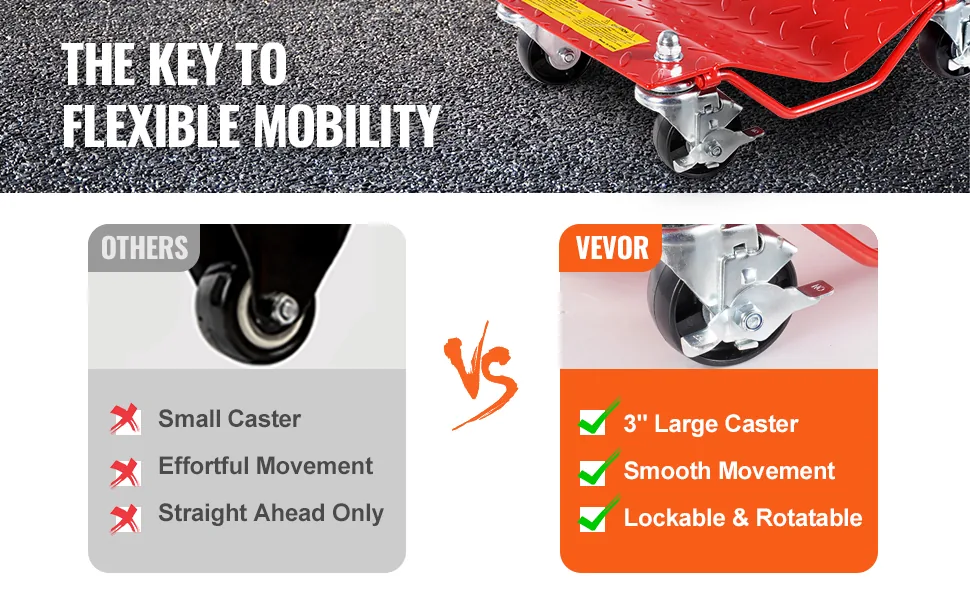 VEVOR Wheel Dolly 4 Pcs 2000 lbs feature 1