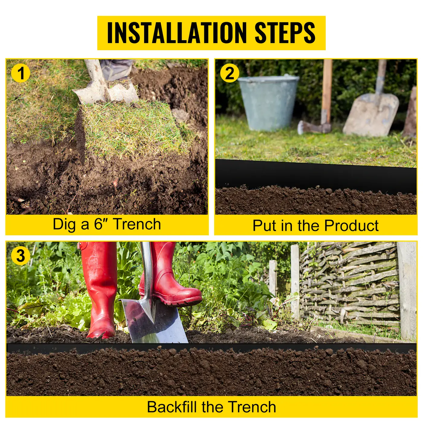 VEVOR Landscape Edging 10 inch x 300 ft feature 6
