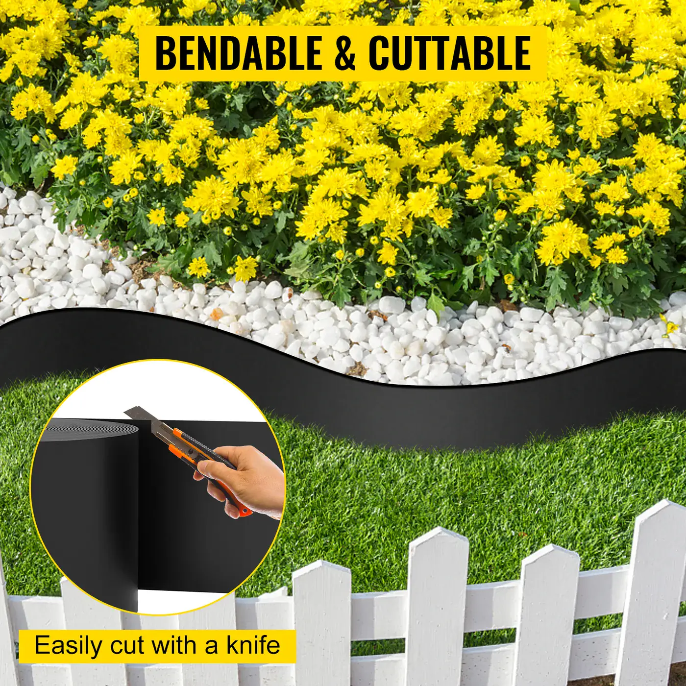 VEVOR Landscape Edging 10 inch x 40 ft feature 5