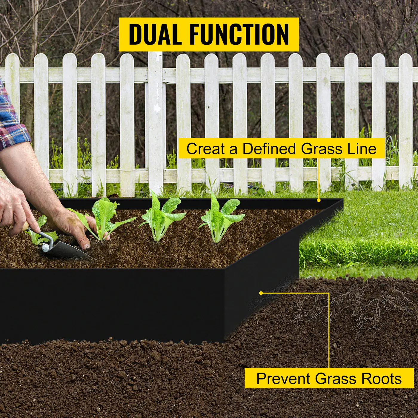 VEVOR Landscape Edging 10 inch x 80 ft feature 3