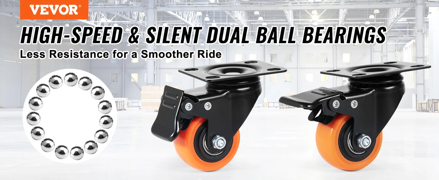VEVOR Caster Wheels 2 inch overview