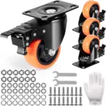 VEVOR Caster Wheels 3 inch product image 1