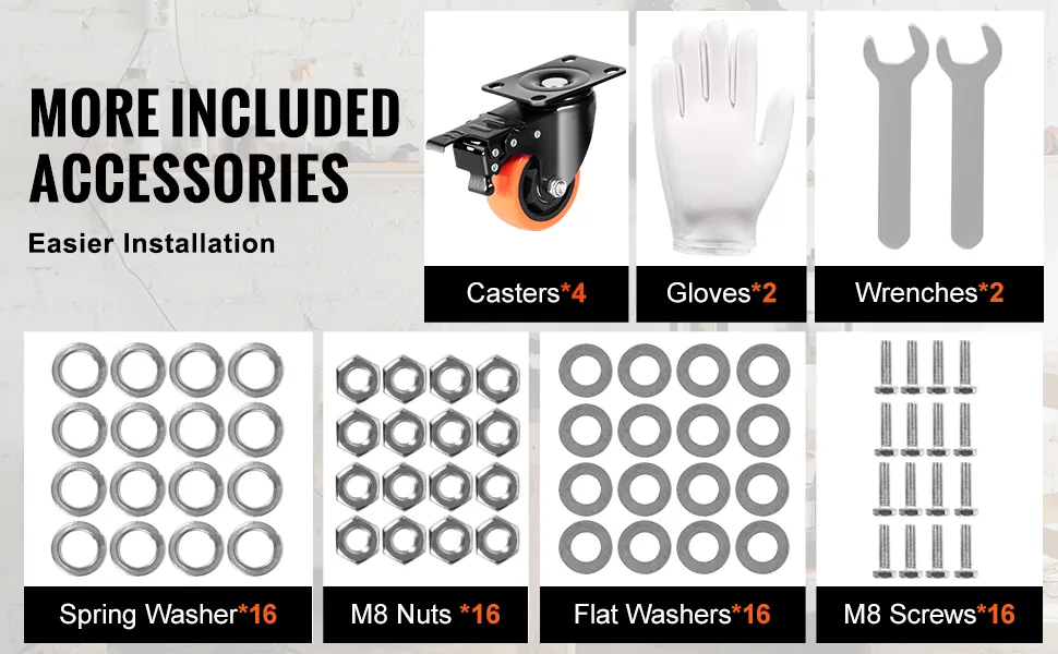 VEVOR Caster Wheels 3 inch feature 3