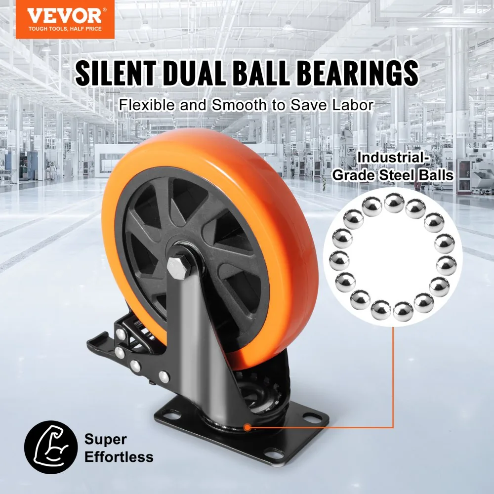 VEVOR Caster Wheels 6 inch product image 2