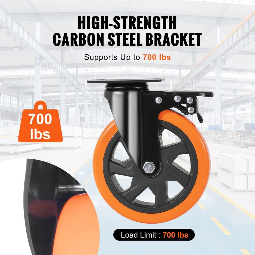 VEVOR Caster Wheels 6 inch product image 4