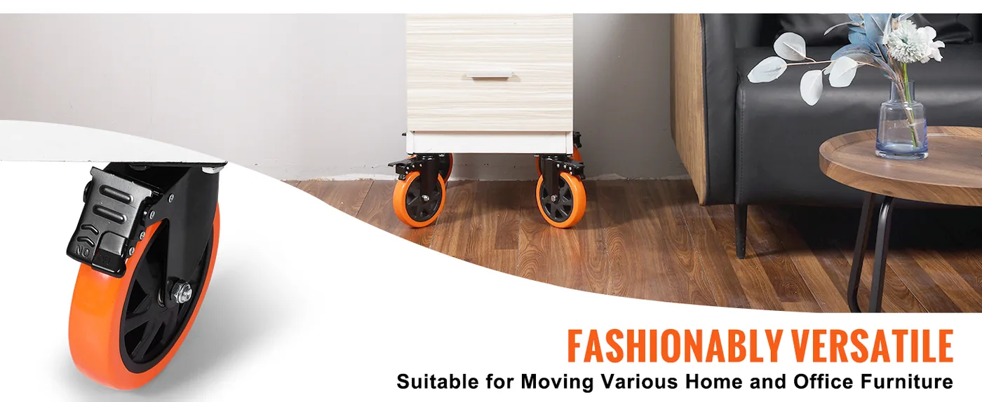 VEVOR Caster Wheels 6 inch feature 4
